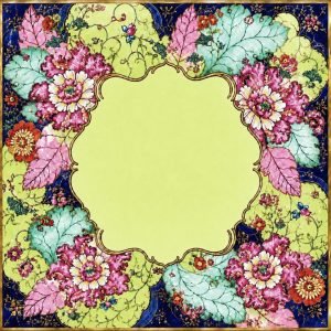 Vermont Road Mat in Green - Inspired by the Tobacco Leaf Design